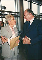 His Highness the Aga Khan with Professor Marianne Barrucand (Photo: AKDN)