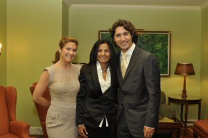Almas Jiwani Congratulates Justin Trudeau on Real Change