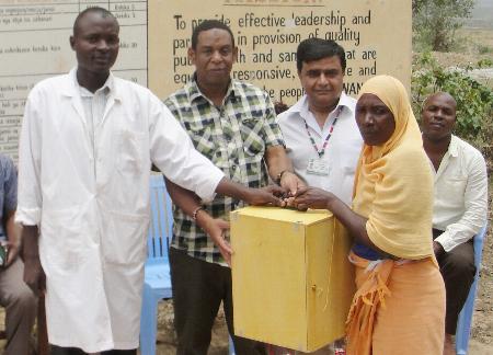 Supported by Aga Khan University’s Department of Community Health, Mombasa, Kenya - Mwanda Dispensary receives a new Microscope