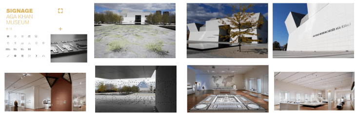 Aga Khan Museum signage by CL Design