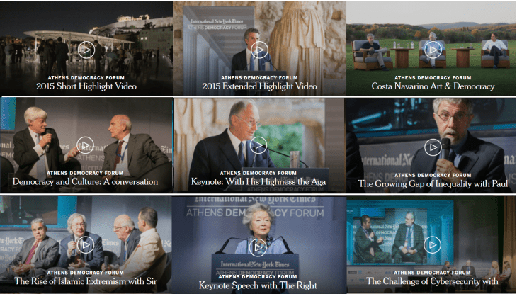 Videos: His Highness the Aga Khan at the Athens Democracy Forum