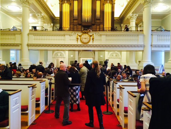 At Harvard Memorial Church for #AgaKhanHarvard Lecture