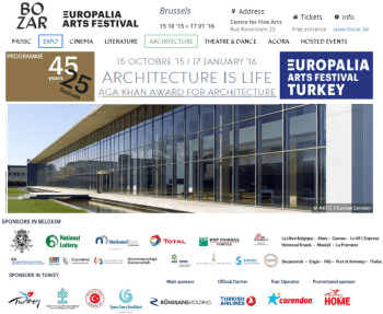 AKAA Exhibition "Architecture is Life" featured at EUROPALIA focus on Turkey