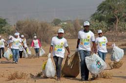 Aga Khan Scouts & Guides Flute Band participate in "Clean Up UAE" Campaign
