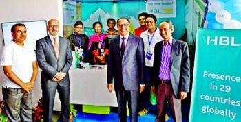 AKDN Resident Representative, Munir M Merali visits Habib Bank stall at Banking Fair Bangladesh 2015