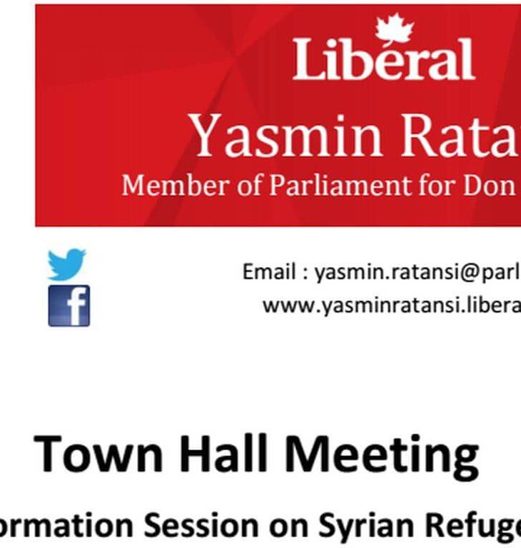 MP Yasmin Ratansi to hold information session on Syrian Refugees