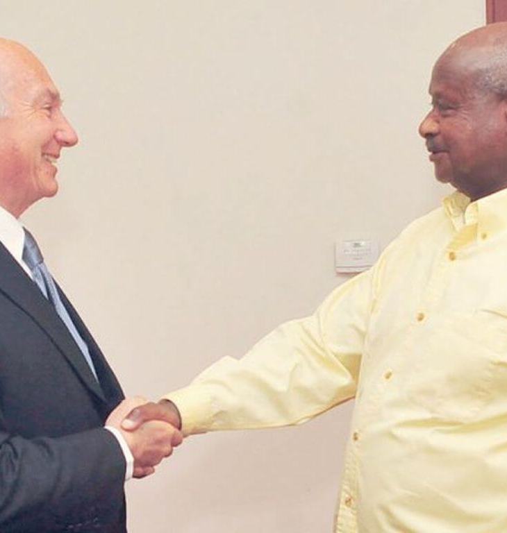 WELCOME: The Aga Khan and his various organisations and agencies, is one of Uganda’s leading investors and a regular visitor to President Museveni. (Image via East African Business week)