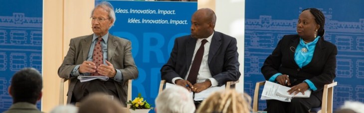 On April 3, 2014: Hosted by the Global Centre for Pluralism in Ottawa, Canada, over 80 people joined Yash Pal Ghai (Katiba Institute), Karuti Kanyinga (Institute for Development Studies, University of Nairobi) and Patricia Kameri-Mbote (Dean of Law, University of Nairobi) for wide-ranging discussion of pluralism and public accountability in Kenya. (image via Global Centre for Pluralism)