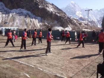 Organized by Ismaili Boys Scout Association Gojal, M. Ishaq Memorial volley ball tournament held at Nazimabad, Sost