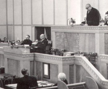 Imam Sultan Mahomed Shah was elected President of the League of Nations for its 18th Assembly. Photo: The Ismailis: An Illustrated History