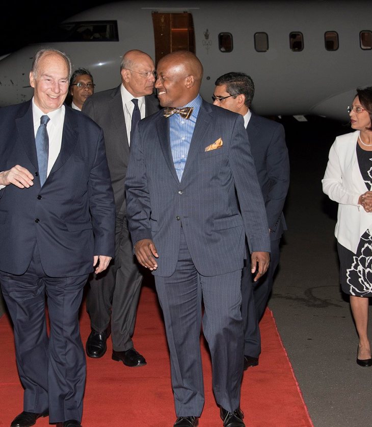 His Highness the Aga Khan arrives in Kenya