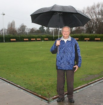 Rain or shine Haji Charania has put in hundreds, if not thousands, of volunteer hours throughout Saanich and Greater Victoria since the 1970s.— Image Credit: Travis Paterson/News Staff