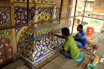 Conservation of Wazir Khan Masjid begins in Lahore