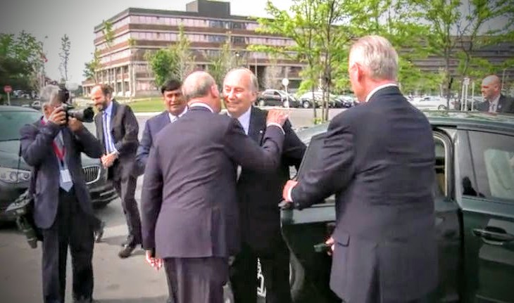 HH the Aga Khan at the Inauguration of the Aga Khan Park, Toronto, May 26, 2015