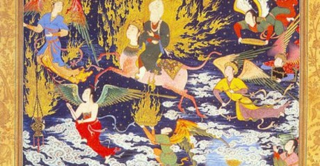 The Prophet riding Buraq. Image: Pinterest