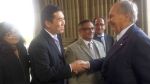 Shaun Chen and other Members of Parliament welcome His Highness the Aga Khan