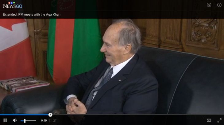Extended Video: Canadian Prime Minister Justin Trudeau welcomes His Highness the Aga Khan
