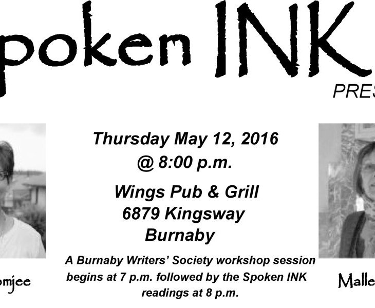 Mallee Stanley & Farida Somjee to read at Burnaby Writers' Society