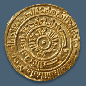 Coin with the name Imam al--Mustansir bi'llah, dated 1074-75. Image: David Collection