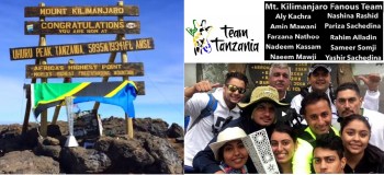 Team Tanzania on their epic trip, taking Fanous to new heights - atop snowy slopes of Uhuru Peak on Mt. Kilimanjaro.