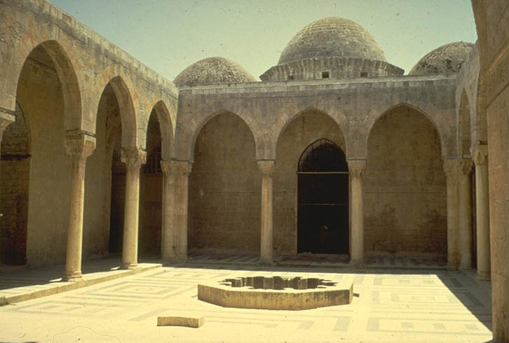 The Madrasa al-Firdaws in Aleppo, general view from courtyard. Image: MIT