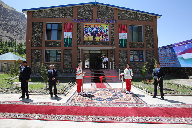 Tajiki Pres Emomali Rakhmon inaugurates AKF supported tourism, sports and culture facilities