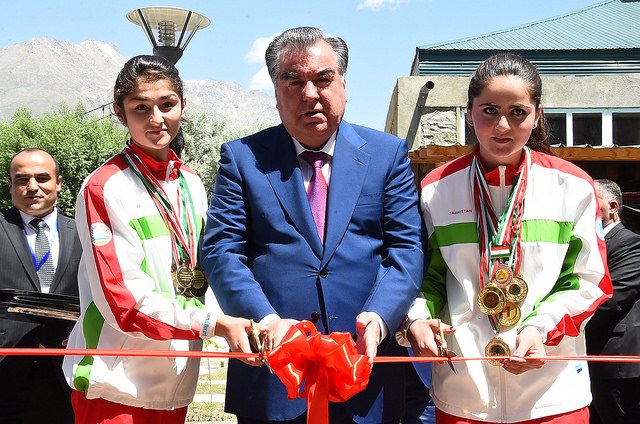 Tajiki Pres Emomali Rakhmon inaugurates AKF supported tourism, sports and culture facilities