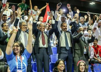 Prince Rahim Aga Khan in attendance at the 2016 Jubilee Games Dubai - Opening Ceremonies about to start