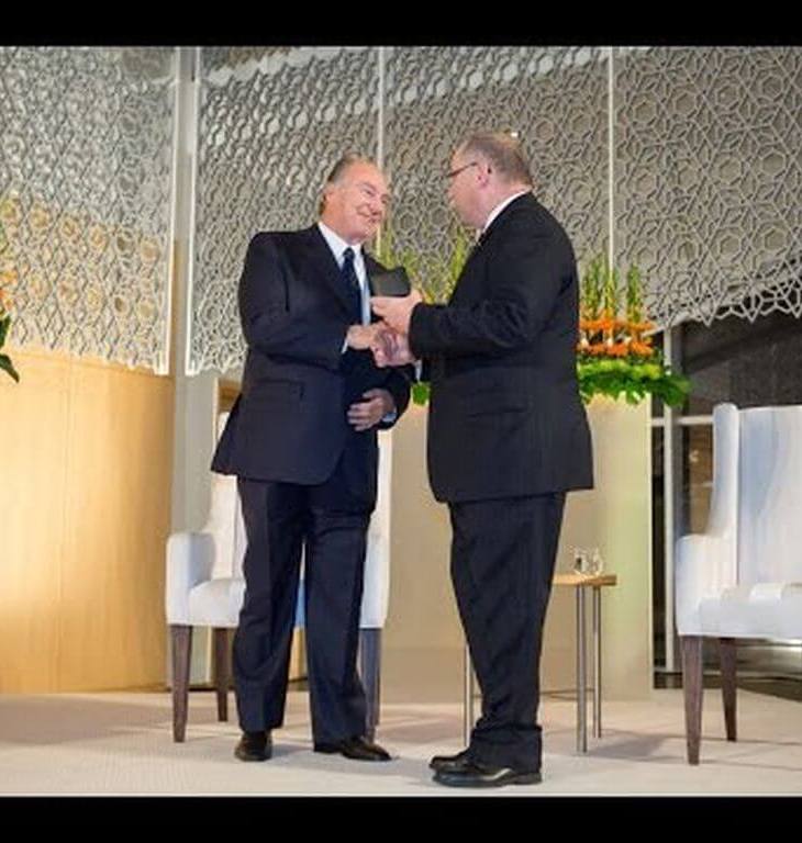 Archive: His Highness the Aga Khan awarded the 2013 Royal Architectural Institute of Canada's Gold Medal