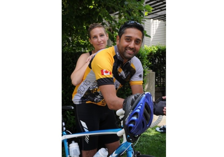 Burnaby cancer survivor Adam Charania cycling in fundraiser