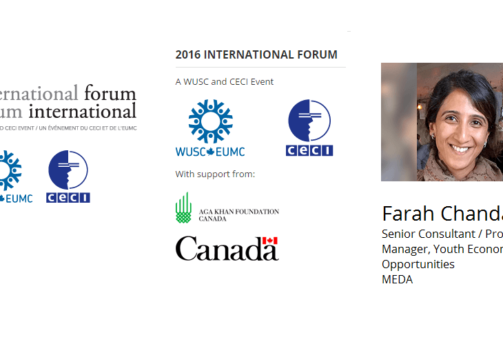 Farah Chandani presents at the International Forum