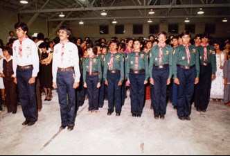 Historic photograph of 40th Edmonton Ismaili Scouts