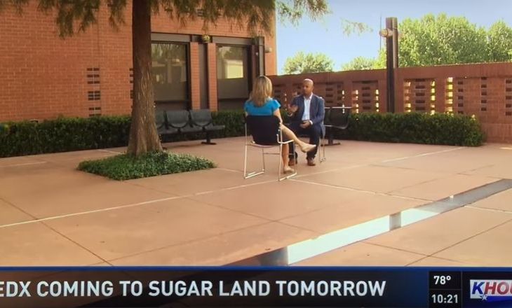 Naveed Lalani on KHOU CBS for TedXSugarland Interview at Ismaili Center