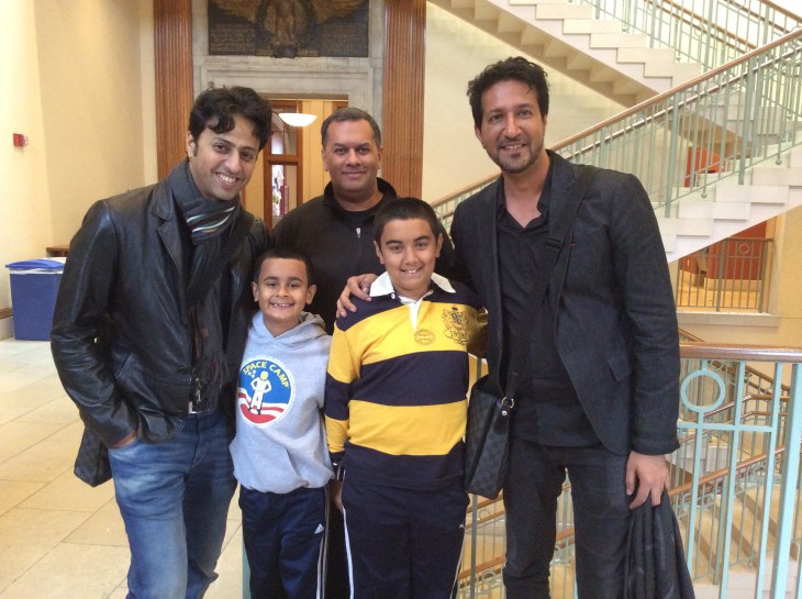 Qayl &amp; Riyaan Maherali with Salim and Sulaiman at Harvard