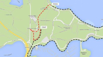 Map of Ismaili Walk 2016 route