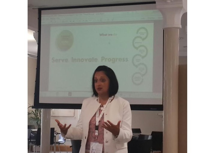 Sajida H. Shroff presenting Altamont Group’s “Smart Education City”