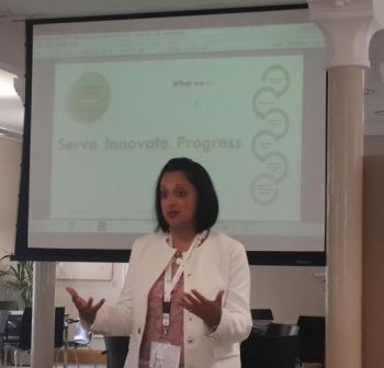 Sajida H. Shroff presenting Altamont Group’s “Smart Education City” ©2016 to leading academics and economists at University of Cambridge, UK in August 2016