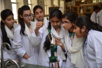 Students at Aga Khan School, Hyderabad, Sindh, Pakistan