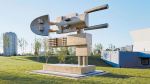 Three sculptures by Iranian-Canadian artist Parviz Tanavoli on display at Aga Khan Park