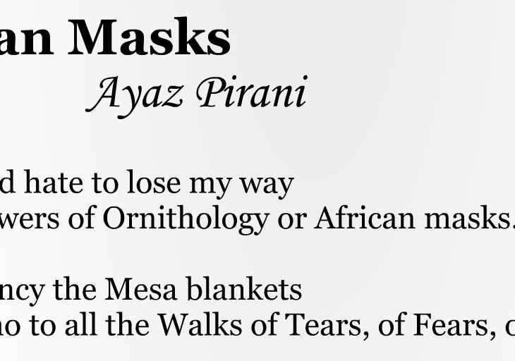 Published Poetry by Ayaz Pirani: African Masks