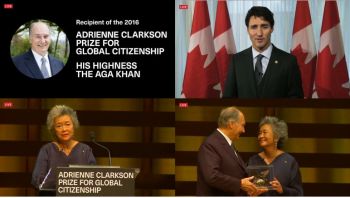 Live Webcast: Inaugural Adrienne Clarkson Prize has started