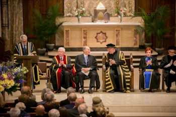 The convocation of the Pontifical Institute of Mediaeval Studies took place at St Basil’s Collegiate Church in Toronto. Mr. David Mulroney, President of the University of St. Michael's College and former Ambassador to the Republic of China delivered the citation. (Image credit: AKDN / Mo Govindji)