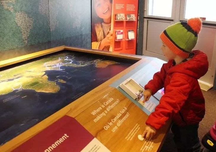 Aga Khan Foundation Canada's interactive traveling exhibition on global development work drew hundreds to Museum Square