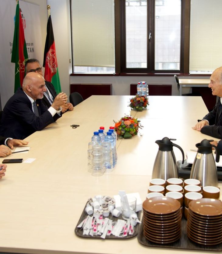 Bilateral meeting: Afghan President and His Highness the Aga Khan | Brussels Conference on Afghanistan (Photos)