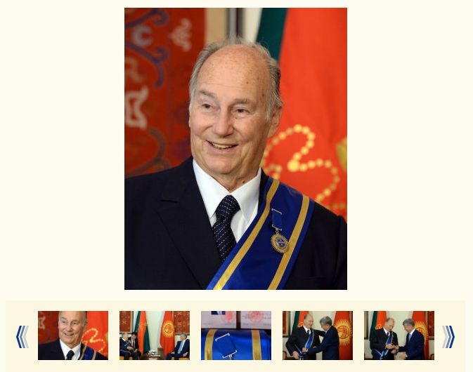 His Highness the Aga Khan Awarded Order of Danaker by the Government of Kyrgyzstan