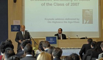 His Highness the Aga Khan at Graduation Ceremony of the Masters of Public Affairs (MPA) Programme at the Institut d'Etudes Politiques de Paris (Sciences Po), France