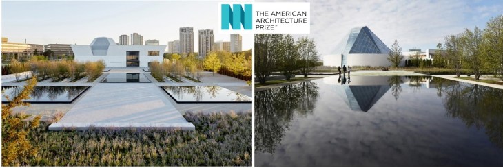 Aga Khan Park wins two American Architecture Prize honors: silver in the "Gardens" category and bronze in the "Public" category (image credit: The American Architecture Prize)