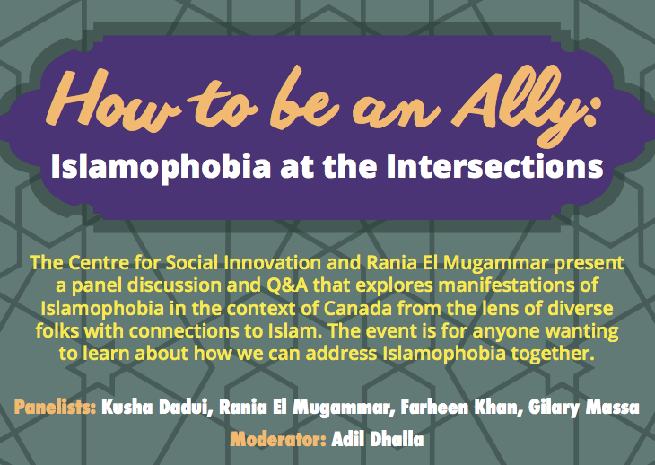 Adil Dhalla: How to be An Ally: Islamophobia at the Intersections