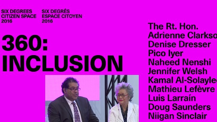 6 Degrees: Citizen Space 2016: Calgary's Mayor Naheed Nenshi shares his experience & ideas on "Inclusion"
