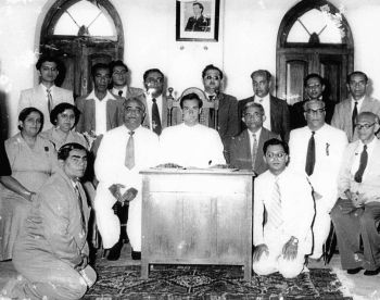 Amir Hameer(right in white suit) during Hazar Imam's visit to Zanzibar.